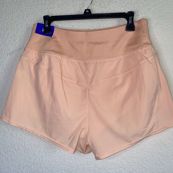 Joy Lab High Rise Pleated Smocked Athletic Coral Shorts XL pickleball tennis - Picture 4 of 8